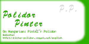 polidor pinter business card